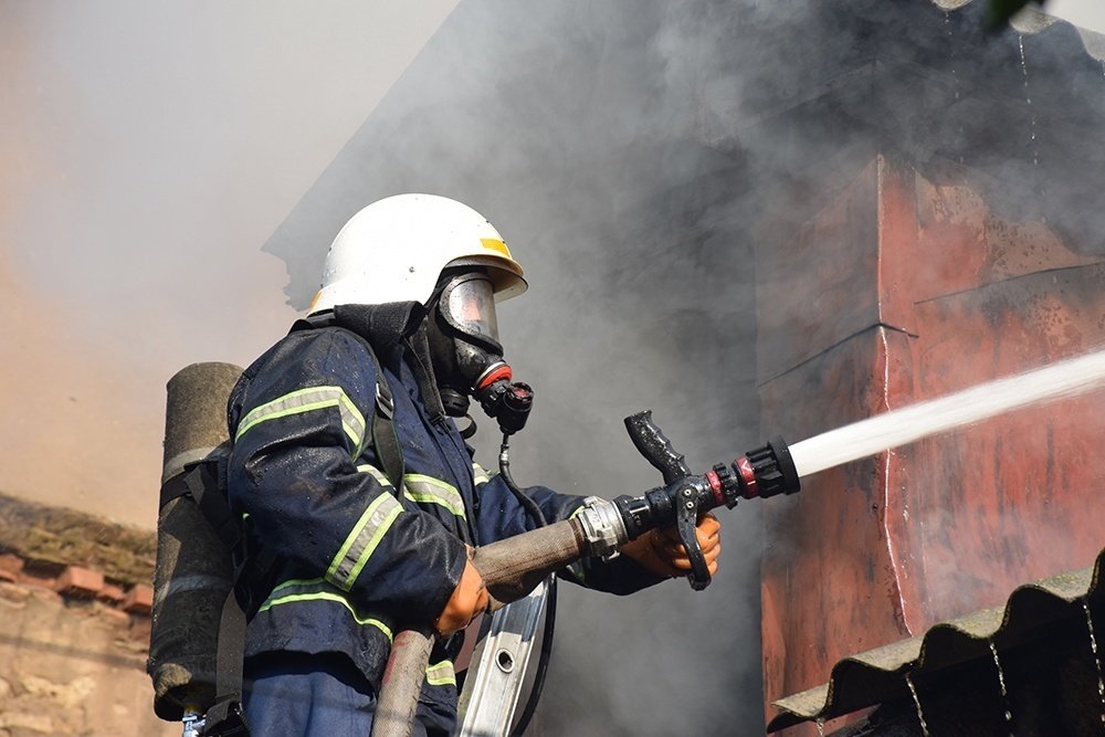 Пожар в частном домовладении в г. Батайске